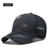 Ball Caps Python Pattern Camouflage Hat Men's Summer Breathable Thin Type Sunscreen Sun Outdoor Camping Peaked Cap Mesh