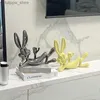 Decoratieve objecten Beeldjes Modern Minimalistisch Cartoon Bugs Bunny Hars Handwerk Ornamenten Veranda Woonkamer TV-kast Slaapkamer Desktop Home Decoraties