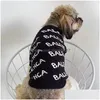 Hundkläder Autumn and Winter Clothes Wholesale Corgi Teddy/Pomeranian Christmas Sweater Cat Sterilization Clothing Drop Delivery Ho DH0R5