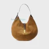 Half Moon POLO ID Borse a tracolla Pony in pelle scamosciata Grande Mini Designer da donna Tote Borse Frizione 2024 nuova borsa firmata