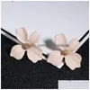 Stud coreano lindo pequeño flor aretes para mujeres de moda fresco y dulce declaración pendiente niña 2022 joyería de moda regalo gota de dhhku