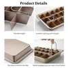 1st Brownie Pan Bread Cake Pans Bakar Dishs Non-Stick Bakeware Square Lattice Chocolate Dessert Cake Mold Kitchen Baking Pan 240227