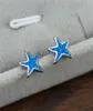 Stud Simples Feminino Branco Azul Opala Starfish Brincos Bonito Estrela Do Mar Pequeno Boho Rosa Ouro Prata Cor Para WomenStud7015691