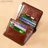 Fermasoldi Portafogli da uomo in vera pelle di alta qualità Repblica Federativa do Brasil Stampa Porta carte corto Porta carte Billfold Portafoglio uomo L240306