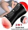 Sex Toy Massager Double Head Sexy Toys for Men Adults 18 Man Silicone Masturbator Vagina Mouth 2 in 1 Cunt Vaginal Sex2280093