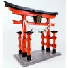 Arquitectura/casa de bricolaje Kit de casa de muñecas de madera DIY Miniatura con muebles Mini templo Dizang Edificio del santuario Itsukushima Casa japonesa Juguetes Regalos de Navidad