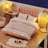 Arkitektur/DIY House DIY Dollhouse With Furniture Light Doll House Casa Miniature Artiklar Maison Children Girl Boy For Toys Födelsedagspresenter L033