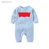 Footies baby Rompers Boys girls designer print Pure cotton Comfortable breathable jumpsuit Lev15- newborn romper 240306