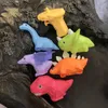 Brinquedos arma 3d dinossauro armas de água brinquedo de verão para crianças meninos meninas bonito dos desenhos animados tyrannosaurus imprensa pistola de água ao ar livre praia jardim banho 240306