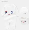 Footies Комбинезон для младенцев Детские дизайнерские комбинезоны для девочек и мальчиков Брендовая одежда с надписью для новорожденных Одежда для малышей 240306