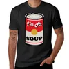 Débardeurs pour hommes Je suis à la soupe - T-shirt de style Andy Warhol T-shirts noirs Sweat graphique T-shirts pour hommes T-shirts drôles