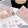 Oogschaduw 7 kleuren glitter oogschaduw palet glans gemakkelijk te dragen schaduwen make-up pallet voor ogen dames cosmetica drop levering hij dhlnc