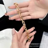 Hot V Gold High Edition Tiffay Ring Buckle Bracet Womens New Smooth U字型馬蹄T1ダブルCJDZ