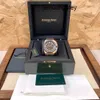 Montre Movement Watches AP 시계 Royal Oak Offshore 시리즈 26401ro 로즈 골드 세 눈 타이밍 고무 밴드 남성 패션 레저 비즈니스 스포츠 기계 시계 세트