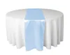 Runner da tavolo in raso azzurro 30 x 275 cm per ricevimento di matrimonio o doccia6671728