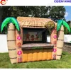 wholesale 4x3x3.5mH (13.2x10x11.5ft) wholesale free ship to door outdoor activities outdoor portable western inflatable tiki bar party air inflated pub tent for sale