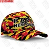 Ball Caps Papua Guinea Baseball Bezpłatne numerem nazwy niestandardowe Logo PG Niugini Hats PNG Country Travel Guinean Nation Flag Flag HEADGEAR