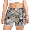 Shorts Je krijgt veel Ragdoll Cats Damesshorts 3D all-over bedrukte shorts Sneldrogende strandshorts Zomerstrandzwembroeken