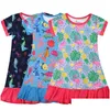 Meisjesjurken Meisjesjurken Kinderpyjamajurk Casual Zomer Nachtjapon met korte mouwen 3D-printen Peuterkleding Nachthemd Comfortabl Dhdye