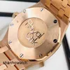 Relógio de pulso clássico Relógio de pulso tático AP Royal Oak Series Relógio feminino 33 mm de diâmetro Movimento de quartzo Precisão Aço Platina Rosa Ouro Casual Masculino Famoso W