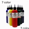 Tattoo Inks 7 Color Drop Pigment 250Ml Permanent Beauty Makeup Micropigment For Body Art Cosmetics Pure Plant 330G Delivery Health Ta Dhikn