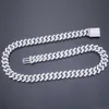 Custom Made 10k 14k 18k Solid Gold Moissanite Iced Out Cuban Chain Necklace