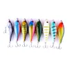 HENGJIA 95cm 135g Esche da pesca a manovella Wobblers Qualità professionale Crankbaits 8 ganci Occhi 3D Esche dure artificiali Pesca6324620