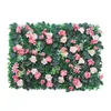 Decorative Flowers Durable And Practical Artificial Plant Mat Easy To Clean Foliage Panel Grass Fence Greenery Wall Hedge