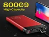 ZHT Snel opladen 2.4A Power Bank USB Type C Externe batterijen 80000mAh Draagbare Power Bank met LED-licht HD330d9838806