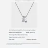 Haute qualité S925 argent sterling Crush diamant modèle de luxe Designer deux cercles pendentif collier ras du cou pour les femmes style minimaliste