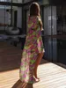 Women's Swimwear 3 pieces of bikini 2024 sexy womens swimsuit printed cover Ups Brazilian set Q240306