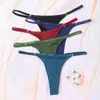 Kvinnors trosor Lätt sömlös fukt-stickande thongs mjuka andningsbara underkläder för damer Låg midja anti-septik