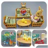 Doll House Accessories 1 12 Miniature Furniture Forest Family Home Kitchen Toy Minllhouse Simation Room Set Girl Play Toys Gift Drop Dhh8X