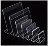 Various Smaller Size T13mm Clear Acrylic Plastic Sign Display Paper Label Card Tag Holder L Shaped Stand Horizontal On Tabl8484515