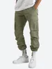 Spodnie fgkks męscy luźne proste wieloposiełkowe stałe kolor wszechstronny zużycie robót spodnie bawełny swobodny męski spodnie 230226