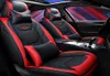 Autocovers Universal Car Accessories Interior Seats Cover For Sedan Full Set Adjustable Durable Washable PU Leather Fiveseaters C44419792