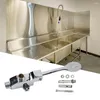 Banyo Lavabo Sıkışları Switch Valf Hastaneler İçin Ayakla Çalışmış Musluk Okul Ofisi Tek Soğuk Dokunma Dispenserleri Yıkama Havzası