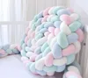 Baby Crib Bumper Knotted Braided Bumper Handmade Soft Knot Pillow Pad Cushion Cradle Crib 3 Meters 4 Strands 2109243445899