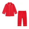 Pyjamas 2023 Style Noël Enfants Bébé Garçons Filles Bouton Veet Pyjamas Famille Assorti Festival Pyjamas Enfants Cardigans À Capuchon Drop Del DH15J