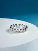 Clusterringen Dauwdruppel diamanten ring Kroon Schijnt 18K echt goud Gegalvaniseerde coating Volledig lichaam 925 sterling zilver van elegantie