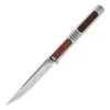 Upgrade D2 Outdoor Magic Pen, kleine Faltklinge, scharfes Lager, Edelstahl, Obst, Mini-Messer mit Holzgriff, 340478