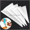 Ferramentas de bolo 4 pcs cozinha gadgets creme pastelaria saco de cozimento acessórios diy decoração de grau alimentício eva reutilizável pi sacos drop entrega hom dhcgr