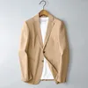 Abiti da uomo Moda di alta qualità con versione coreana di uomini belli Giacca da lavoro casual Abito piccolo Blazer color canarino autunnale