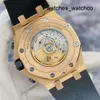 Антикварные часы Наручные часы с турбийоном Наручные часы AP Royal Oak Offshore Series 26470OR Мужские часы Розовое золото 18 карат Таймер даты 42 мм Автоматические механические часы