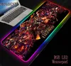 Myse Pads nadgarstki spoczywa MRG Cool League of Legends Office Myse Gamer Soft Gaming Pad RGB Large Lockedge Mousepad LED LED Oświetlenie USB7855616