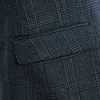 Haute qualité 5XL costume pantalon hommes élégant mode affaires mince lin tenue décontractée Gentleman costume 3 pièces ensemble 240227