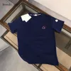 Monclair Luxury Erkek Tişörtleri Monclair Ceket Gömlek Erkek Tasarımcı T-Shirts Yaz Gündelik Monclair T Shirt Kadın Gömlek Gevşek Tees Mektuplar Baskı Kolu 6118