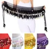 Stage Wear Women Sequins Tassels Belly Dance Belt Dancer Skirt Waist Chain Hip Scarf