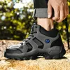 Botas 36-48 Outono Inverno Homens Mulheres Tornozelo Sapatos Táticos Mais Anti-Skidding Calçado Clássico Caminhada Verão Caminhadas