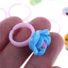 Cluster Rings 10pcs Cute Children's Day Jewelry Plastic Kids For Girls With Mixed Style Resin Cabochons Color